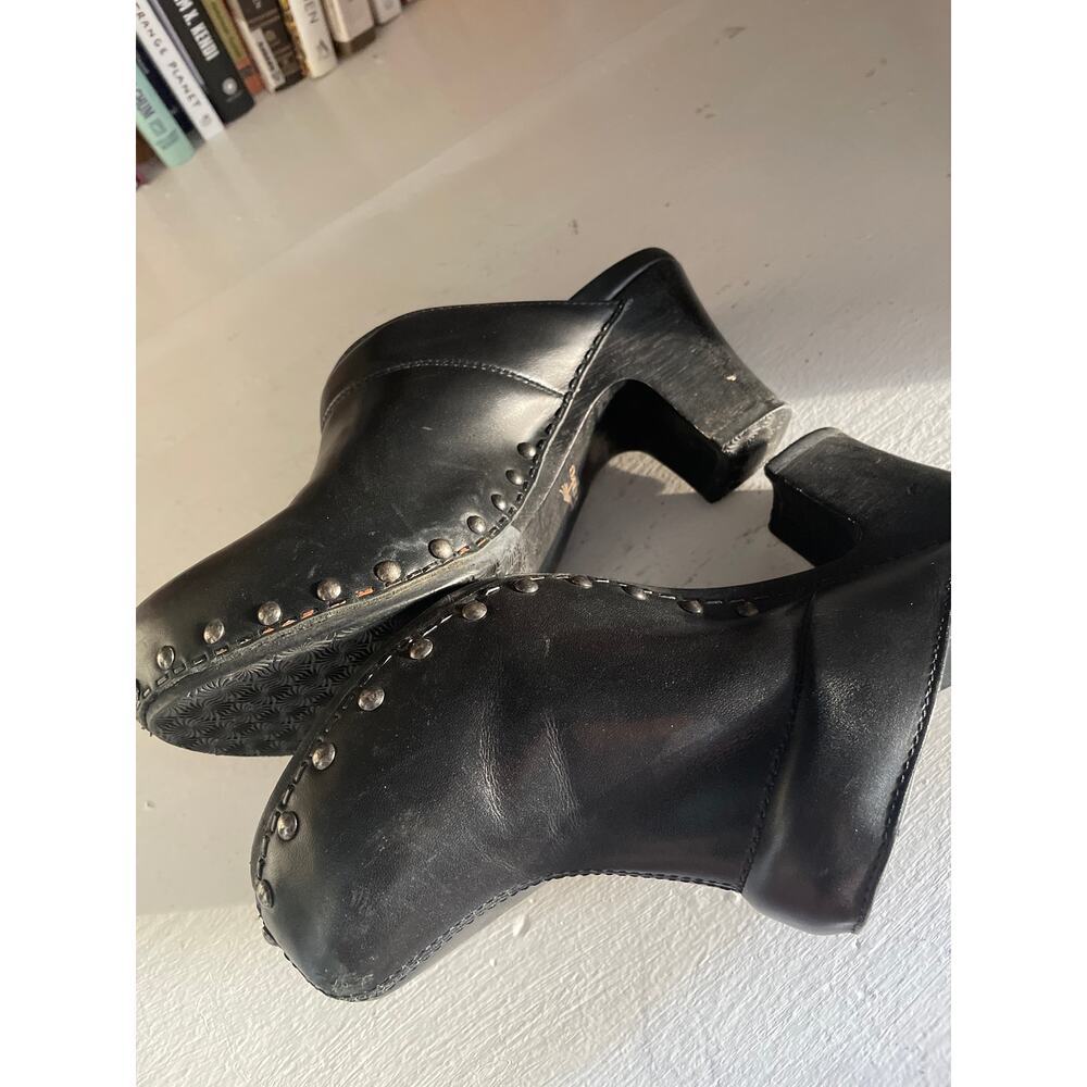 Dansko RAE Studded Mules Clogs Women US 9 (EU 39) Black Leather Slide Clog 3.5" - Picture 10 of 11